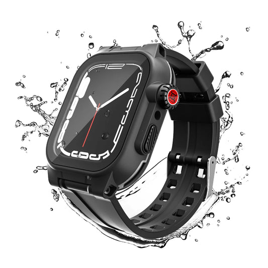 Armor Cover Diving Swim Outdoor Sport Anti-fall IP68 Waterproof Case For Apple Watch Series 9 8 7 6 5 4 3 2 SE 45 44 41 40 mm
