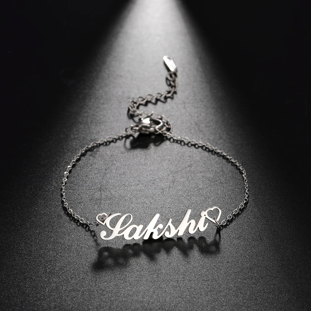 Lemegeton Customized Name Anklets for Women Men Personalized Foot Anklet Stainless Steel Chain Anklet Beach Summer Jewelry Gifts
